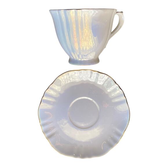 Grace Teaware Opalescent Lusterware Tea Cup & Saucer - Picture 5 of 5